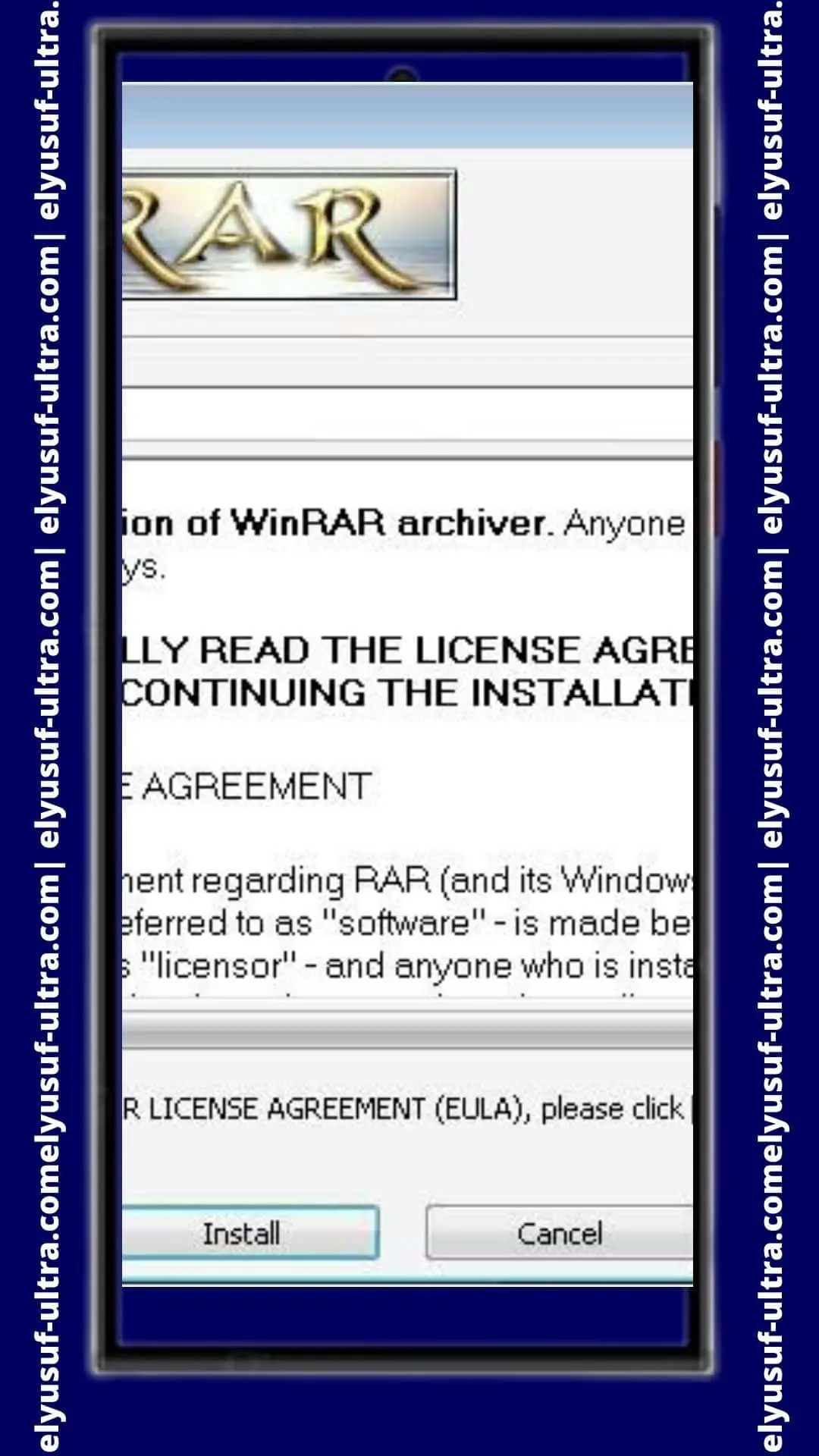 تثبيت تطبيق WinRar