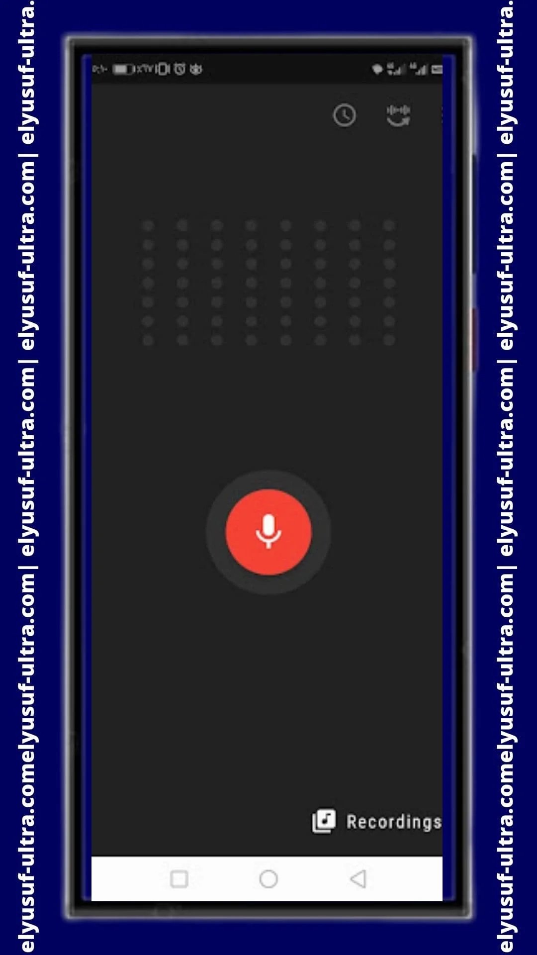 إعدادات برنامج Smart Voice Recorder