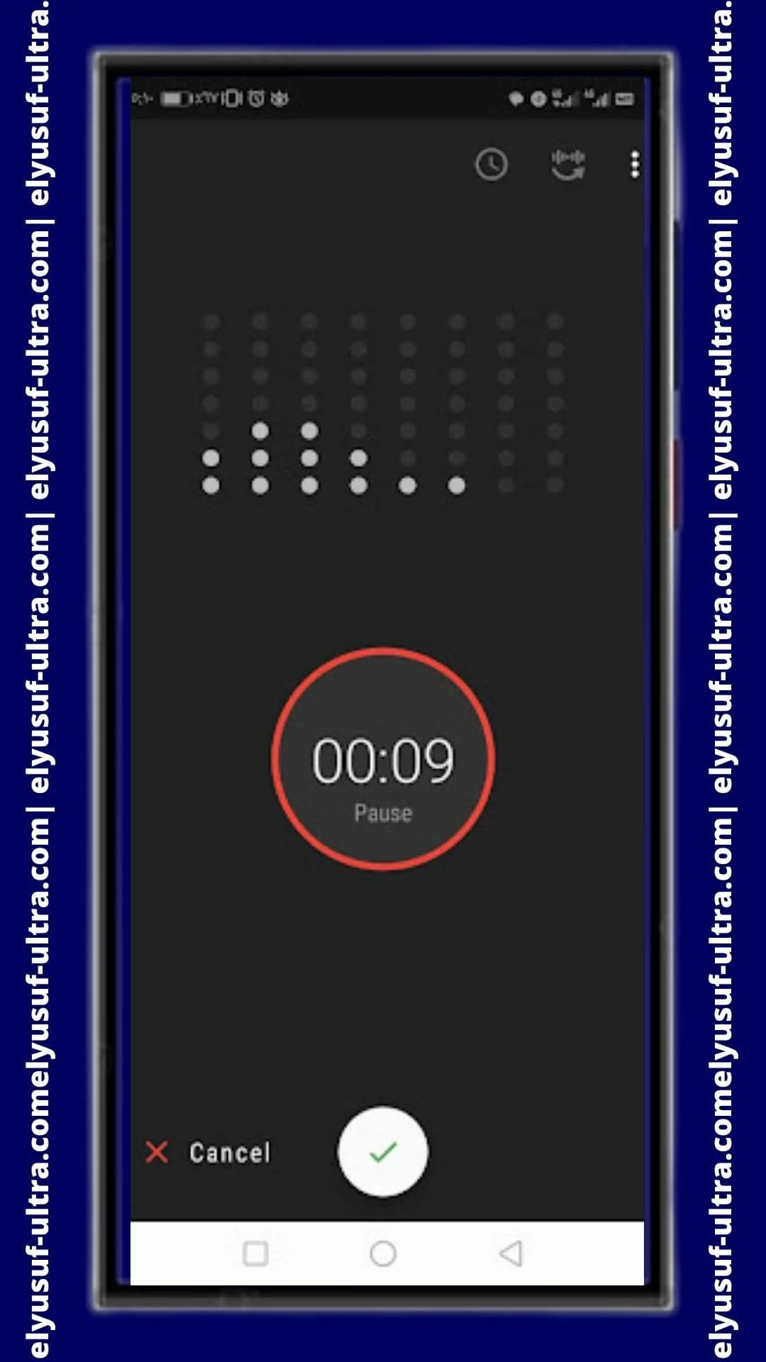 استخدام برنامج Smart Voice Recorder