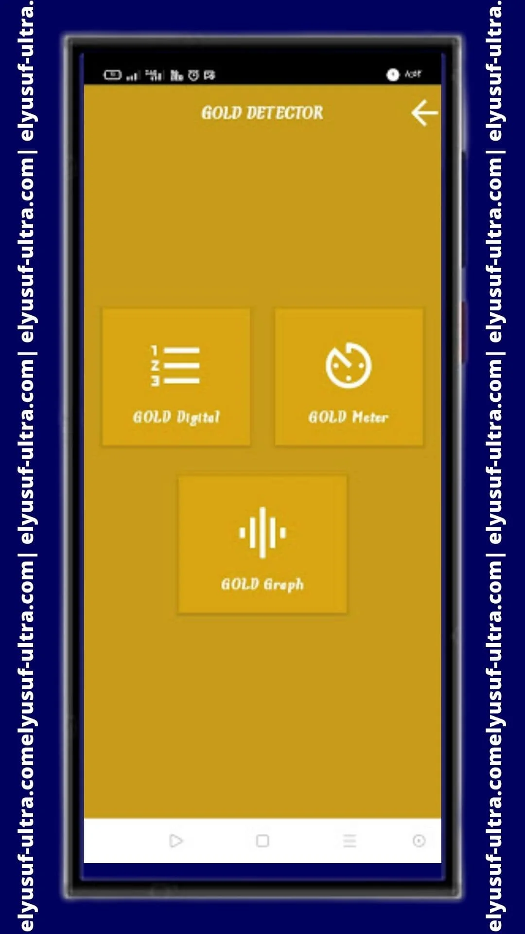 استخدام تطبيق GOLD & METAL DETECTOR