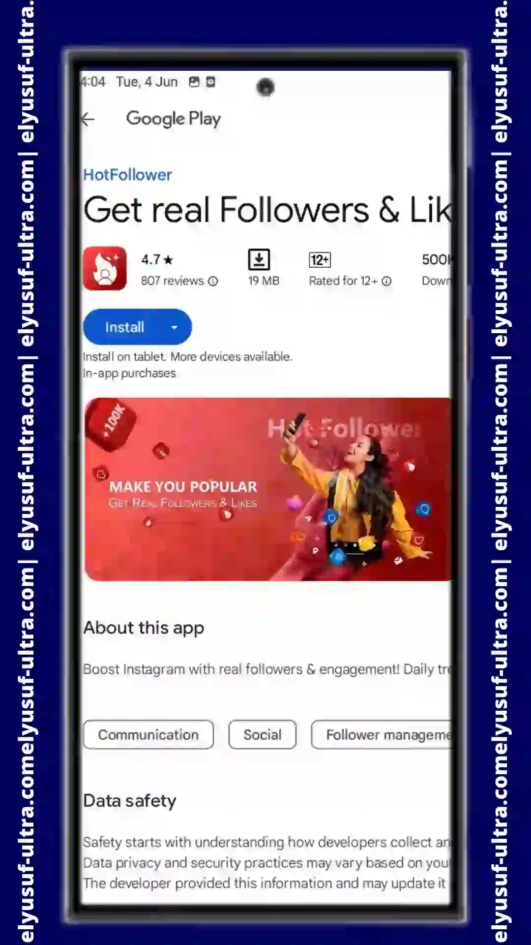 تنزيل تطبيق Get Real Followers and Likes 