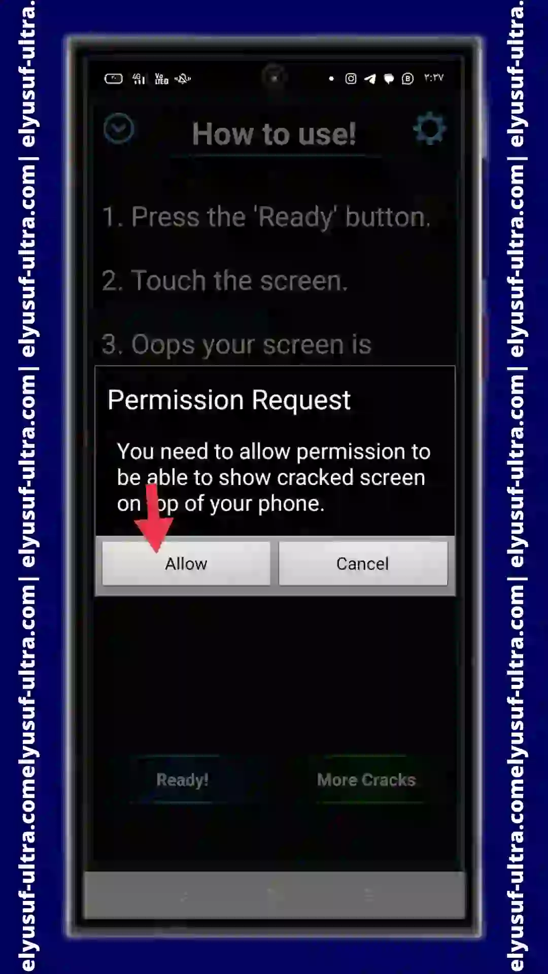 تنزيل تطبيق Cracked Screen Prank