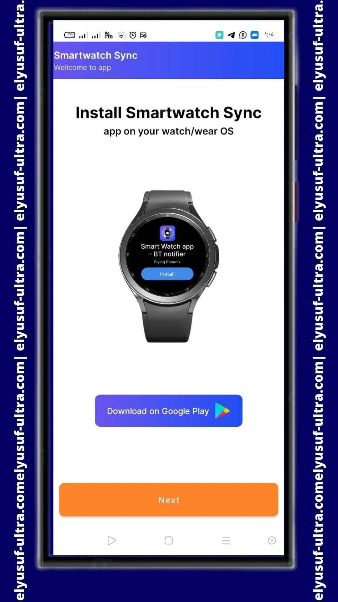 طريقة استخدام تطبيق Smart Watch app - BT notifier