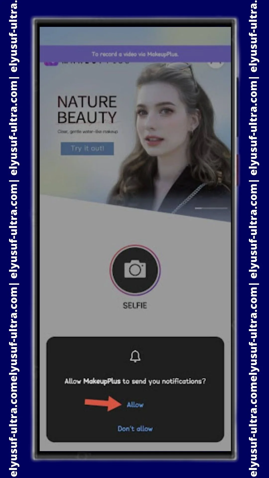 أذونات تطبيق Makeup Plus