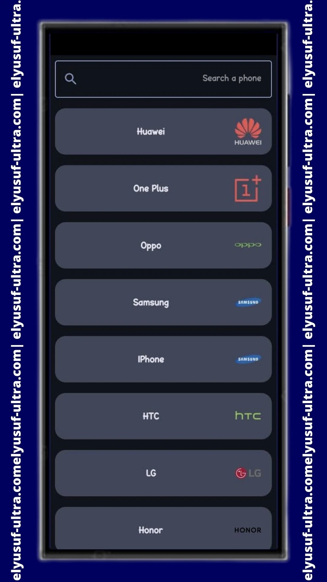 اختيارات تطبيق Dual Camera Sides