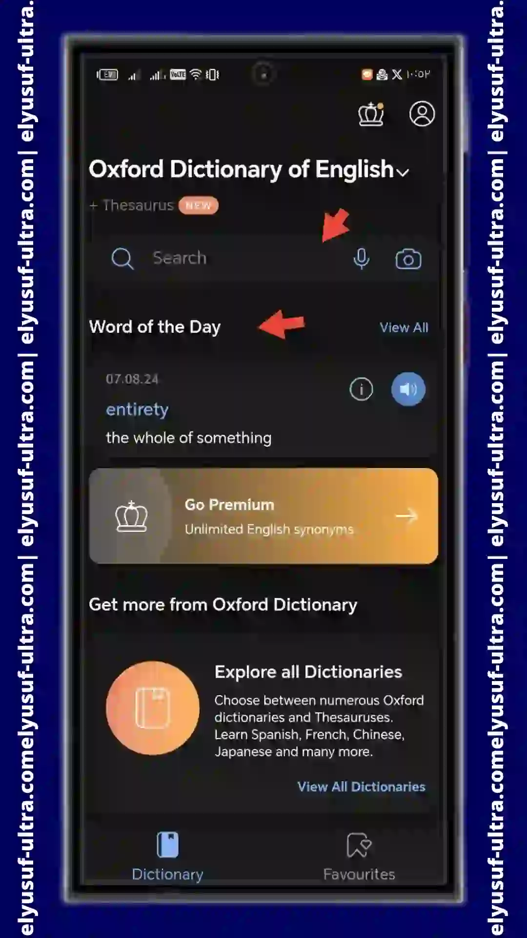 خطوات تحميل برنامج Oxford Dictionary