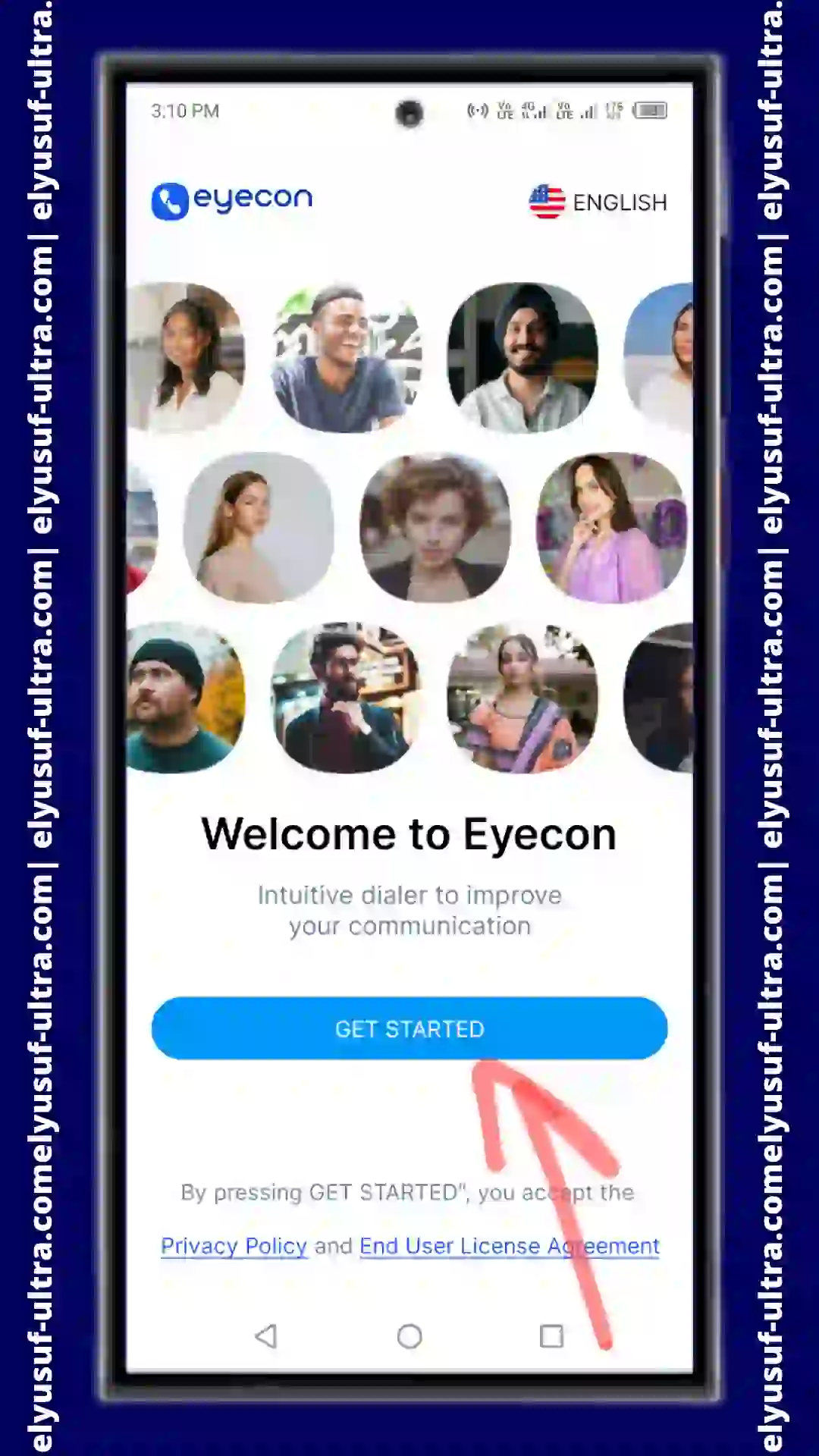 خطوات تحميل تطبيق Eyecon