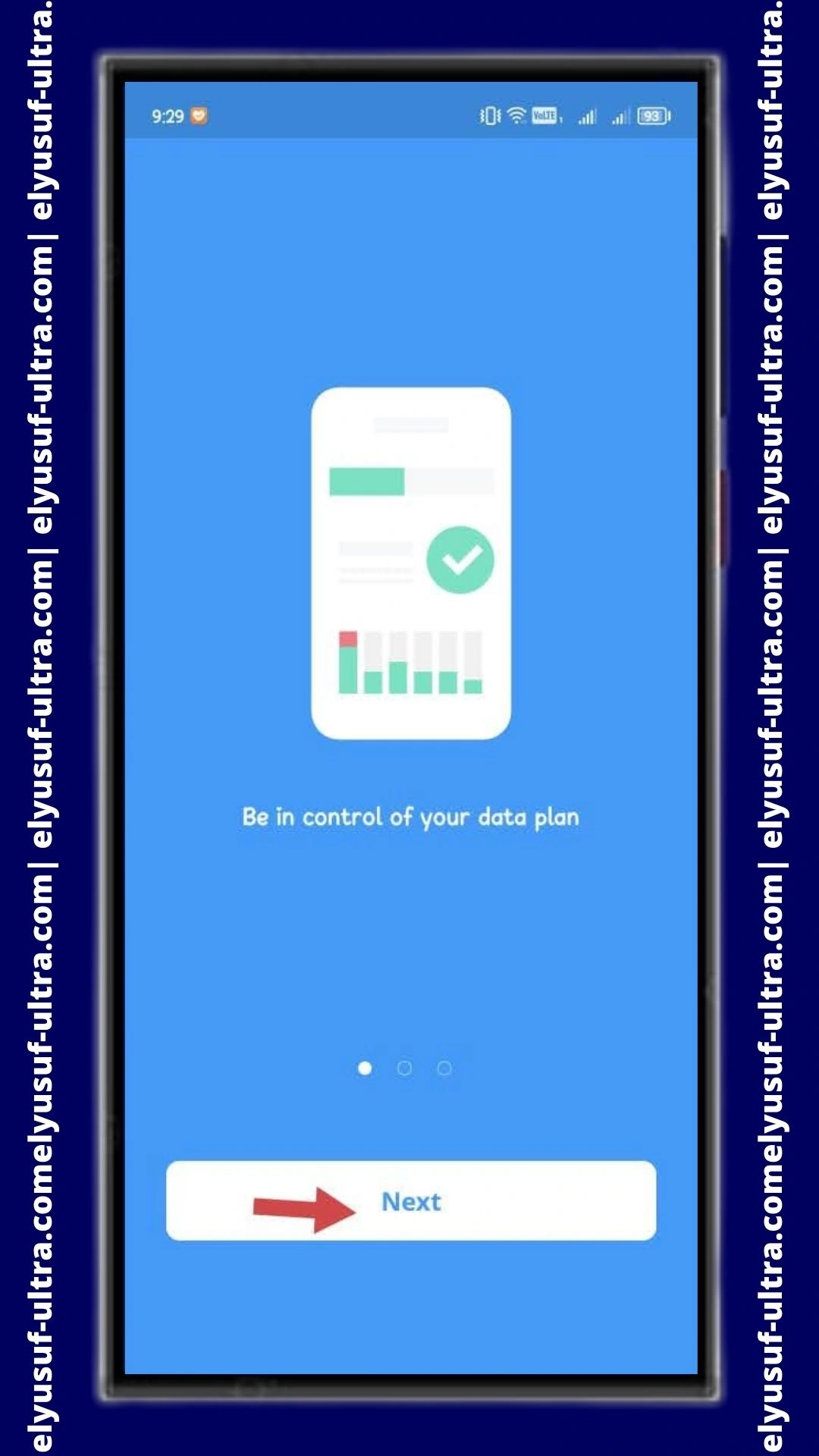 خطوات تطبيق My Data Manager